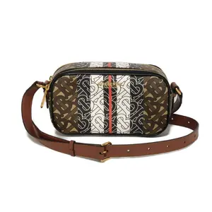 Pre-owned BURBERRY Plastic Shoulder Bags TB Monogram E Canvas Camera Bag