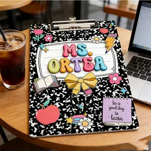 Teacher Custom Pencil Shaped Writing Board, Creative Stationery Holder, Suitable for Office Use and Classroom Record Keeping