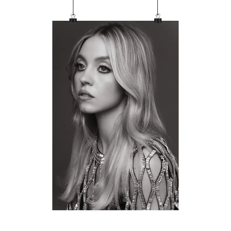 Sydney Sweeney Posing Beautiful Poster