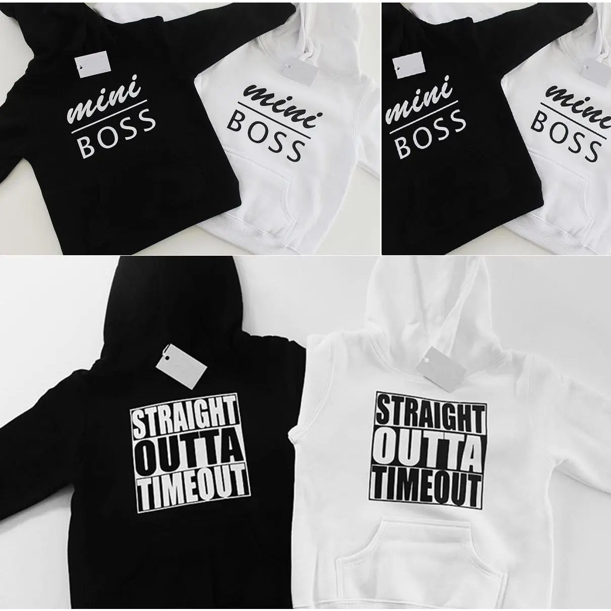 0-5T Baby Boy Girl Letter Print Hoodie Tops Toddler Hooded Sweater Casual Hoodies with Pocket Outdoor Outfit