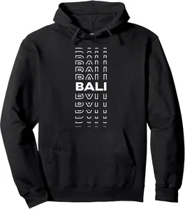 Minimalist Island - Indonesia Modern Bali Pullover Hoodie