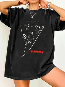 Vintage Horror Movie Scream Unisex Casual Shirt - Graphic Tee - y2k Shirt