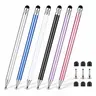 6-Pack Pen-Sized Multifunctional Capacitive Stylus Pens - Smooth Cap, High-Precision Disc Tip Universal Touchscreen Accessories for Android/iOS/Switch, Tablets, Smartphones (Writing, Drawing), Capacitive Stylus Pen