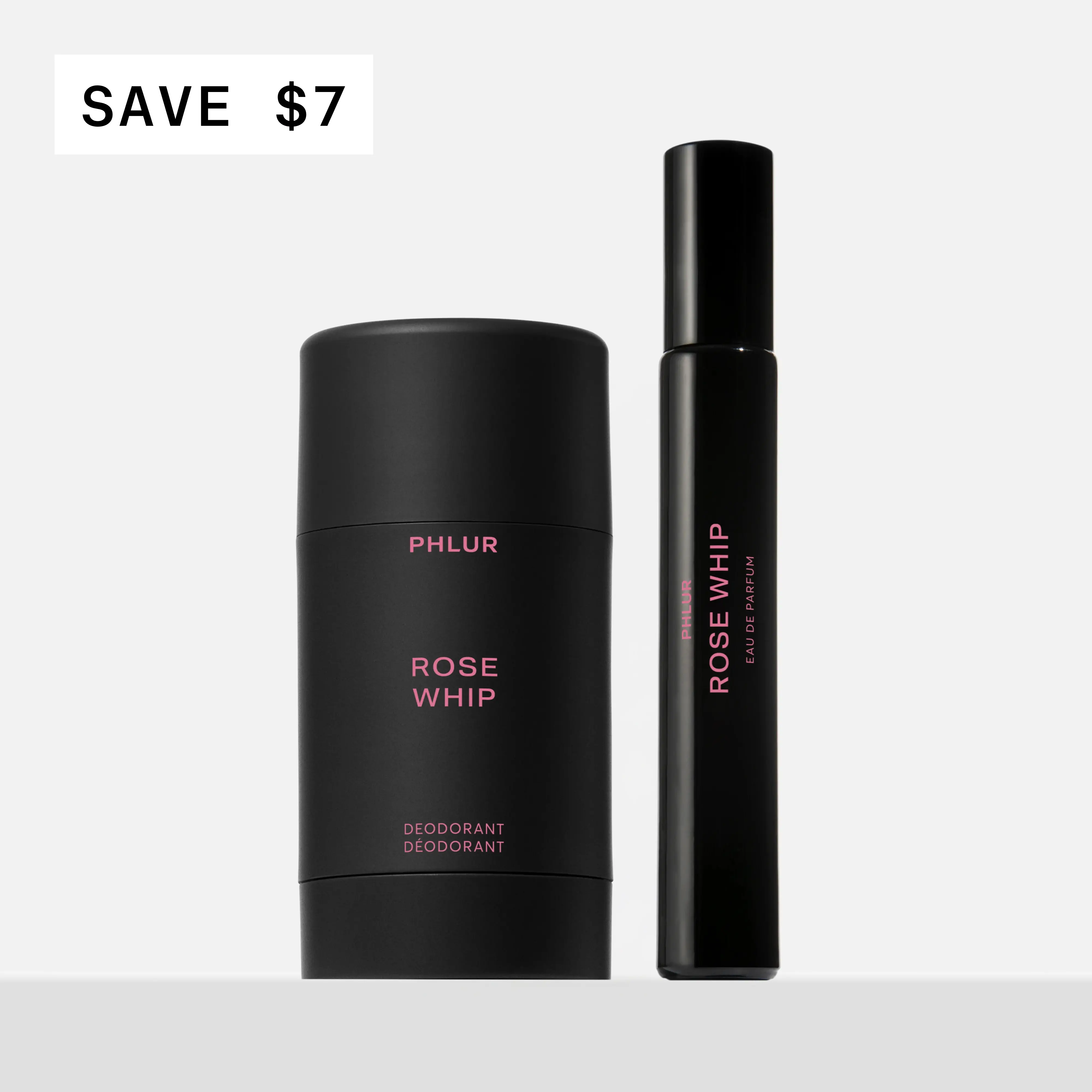 PHLUR Rose Whip Layering Duo - Natural Deodorant + Eau de Parfum Set - 48-Hour Odor Protection, Aluminum Free PHLUR Rose Whip Layering Duo - Natural Deodorant + Eau de Parfum Set - 48-Hour Odor Protection, Aluminum Free