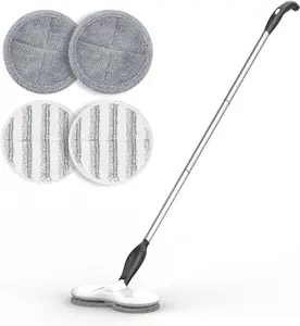 Electric Mop for Floor Cleaning, As Seen On TV, Cordless Spin Mopper Motorised Electric Mops for Hardwood Tile Laminate Floor Daily Light Cleaning (No Water Tank)