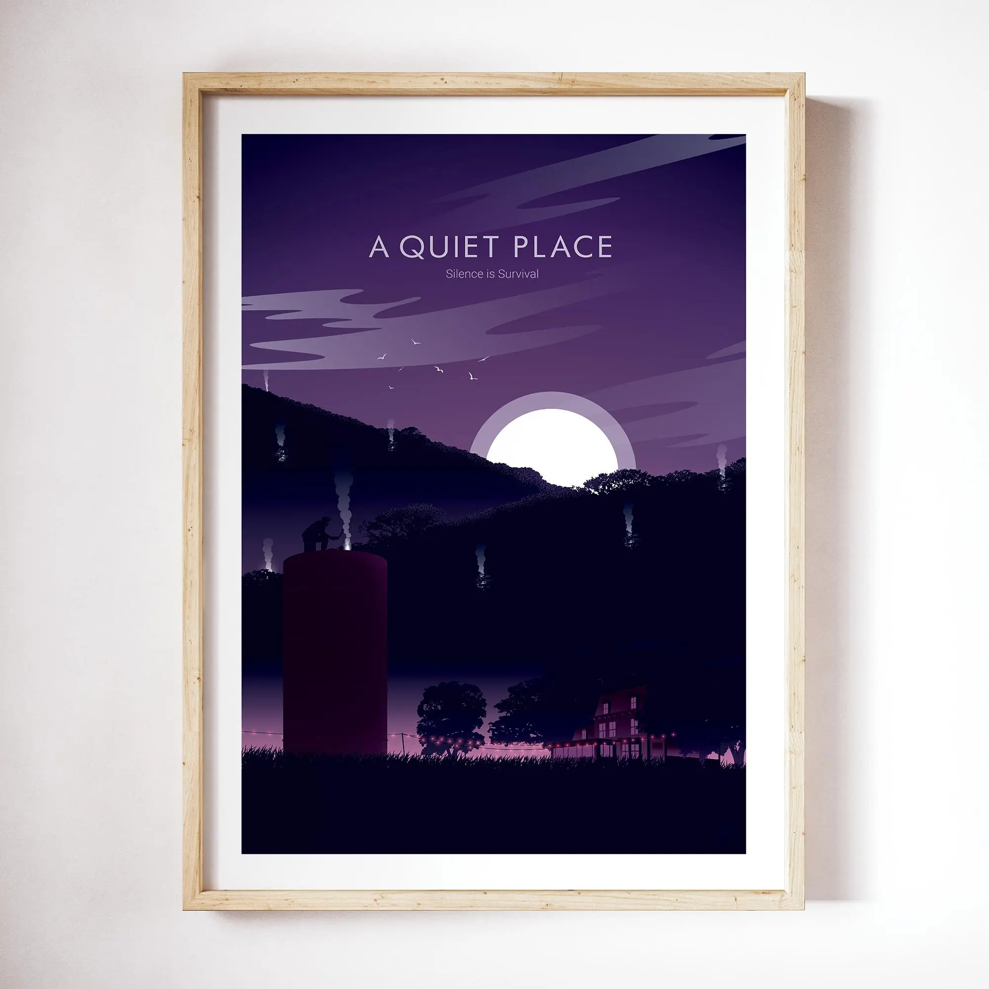 A Quiet Place Movie Poster | Minimalist Poster | Geek Decor | Home Decor | Wall Art | Movie Poster