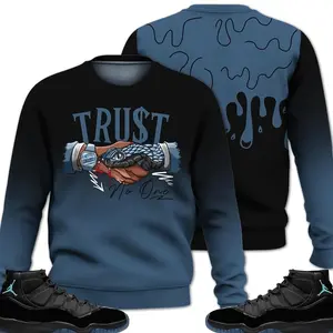 11 Gamma Sweatshirt, Retro Gamma 11s Outfits Shirt, Snake Trust No One Outfits Streetwear Unisex Sneaker Matching Shirts