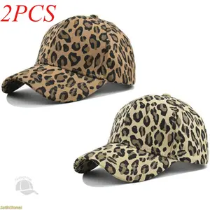 2026 Trending Unisex Leopard Print Baseball Cap — Adjustable Sun-Protective Casual Hat for Outdoor Sports; Ideal for Spring & Autumn Travel, Sightseeing, and Beach Vacations