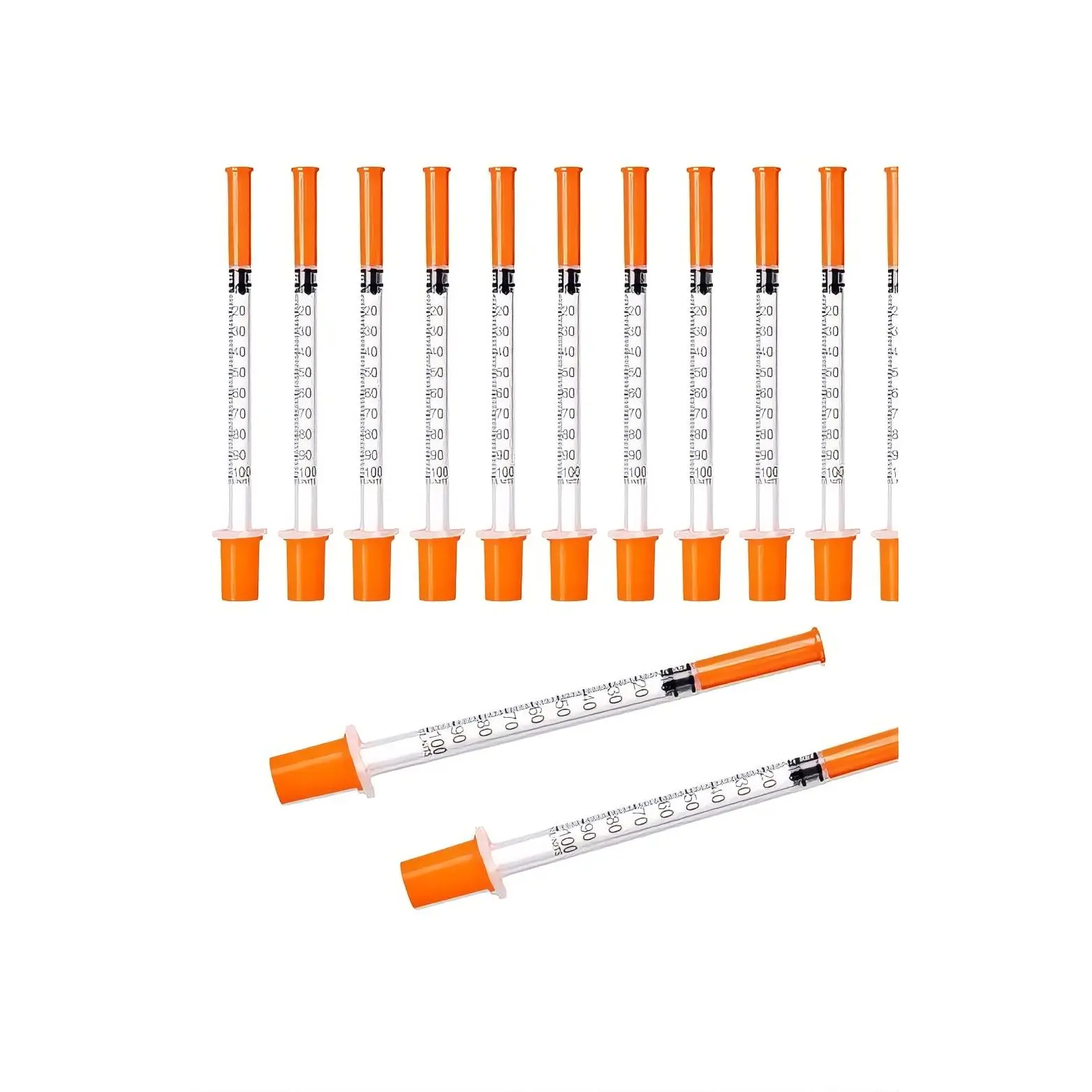 100 COUNT 1ML Syringe Dispensing Tool, 31 G, 5/16" 8mm, 1ml, Single-Use, Sterile