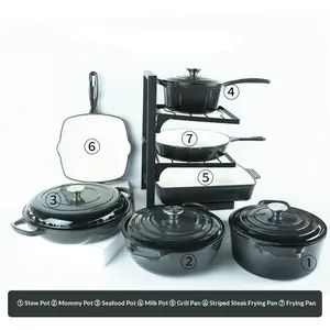Cast Iron Enamel Cookware - Each Item Sold Separately