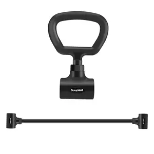 Suupkol Modular Weightlifting Barbell, Adjustable  to Barbell Weight Bar ,Curl Bar, and Macebell Converter, Built-in Resistance Tube Adapter, Up to 200 lb. Capacity dumbbell convertible