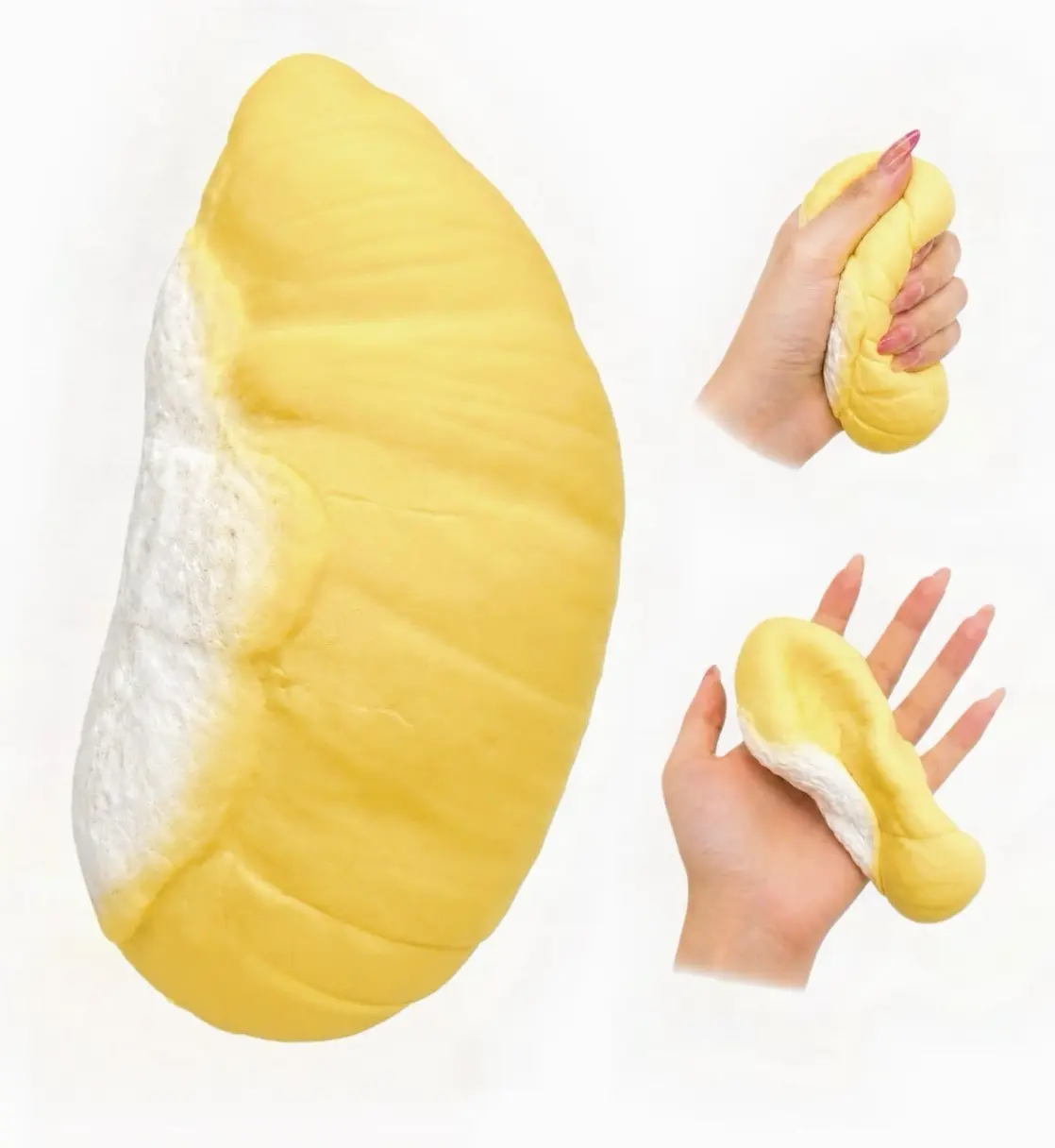 Oversized Realistic Durian Squishy, Super Soft Slow Rising Stress Relief Toy, Holiday Gift