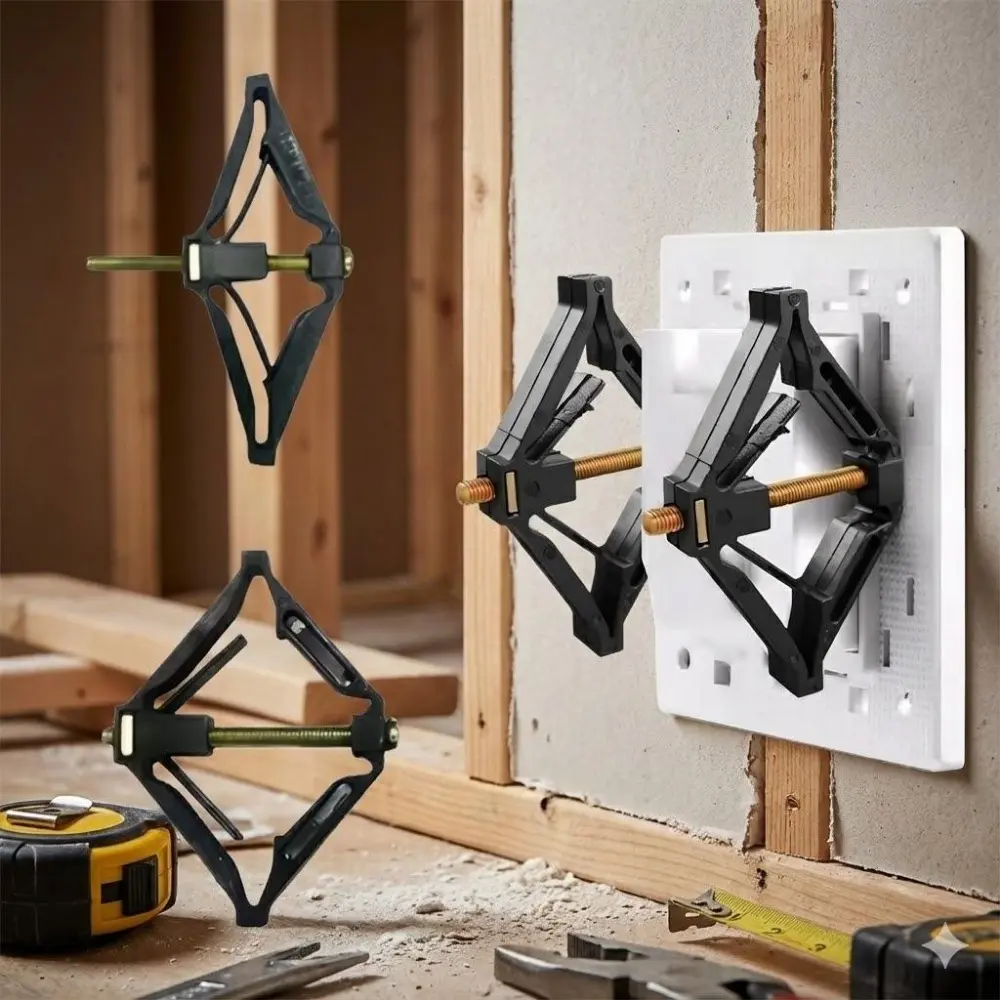 Professional Wall Switch & Outlet Repair Kit, Industrial-Grade Durable Tools for Electricians, Universal Quick-Install Fixing Brackets with Support Rod, Multi-Piece Maintenance Set for Home & Workshop