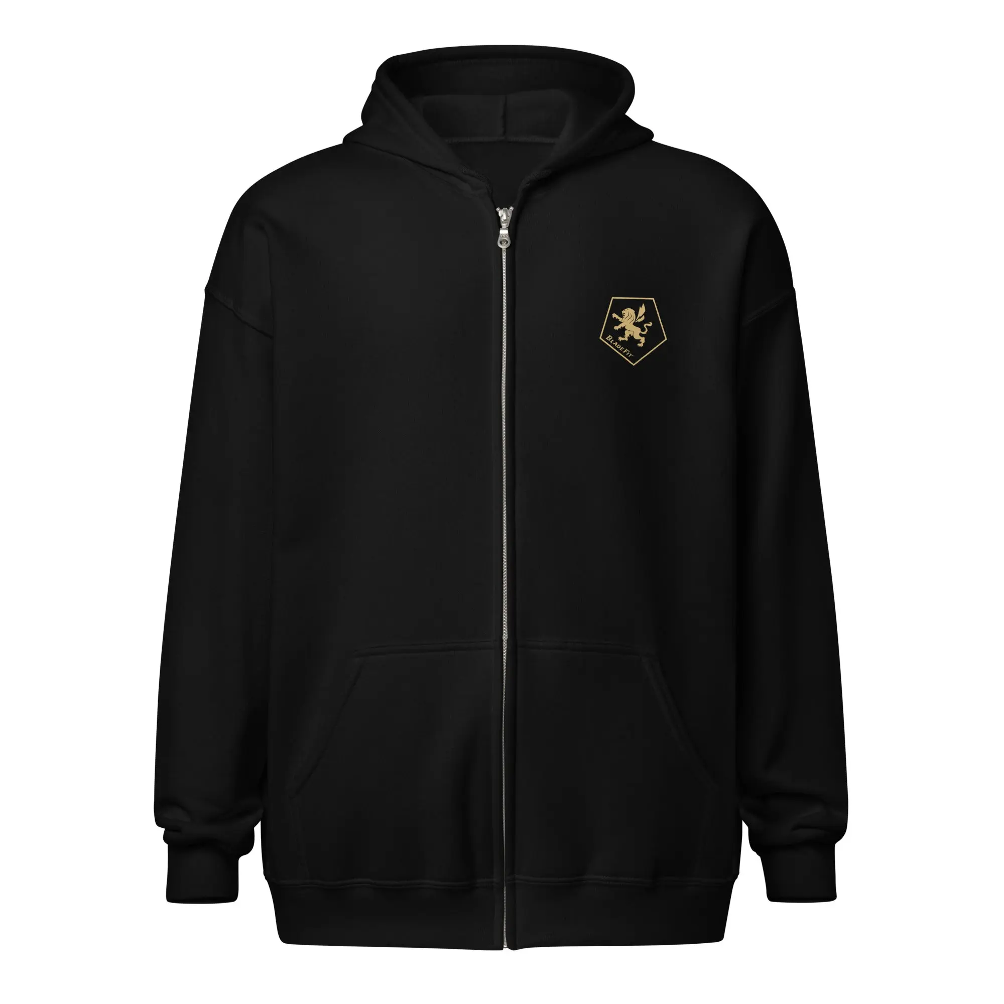Men's Soft Fleece Zipper Hoodie, Regular Fit Cotton-Polyester Top with Pouch Pockets and Anti-Pill Fabric, Sweatshirts, Menswear, Tops, Casual