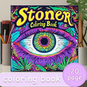 Stoner Coloring Book, 1 Count 20 Pages Fantasy Painting Book, Ideal Stress Relief & Creative Tool, Art Supplies for Adults & Teens