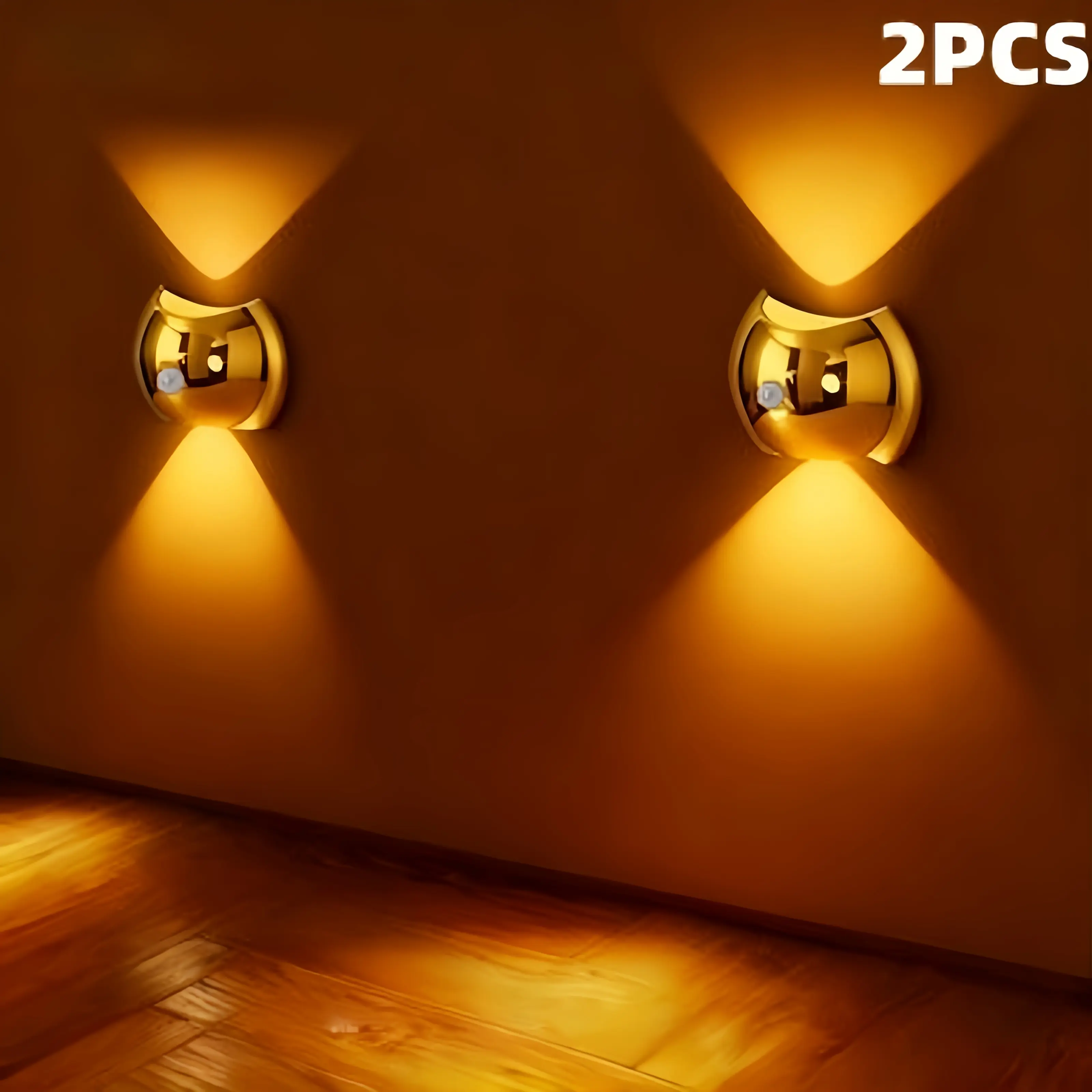2/4PCS Battery-Operated Interior LED Lights, Motion Sensor Automatic Closet Light, 3 Lighting Modes, 60-Day Long-Lasting, Magnetic Installation, Suitable for Bedroom, Stairs, Corridor