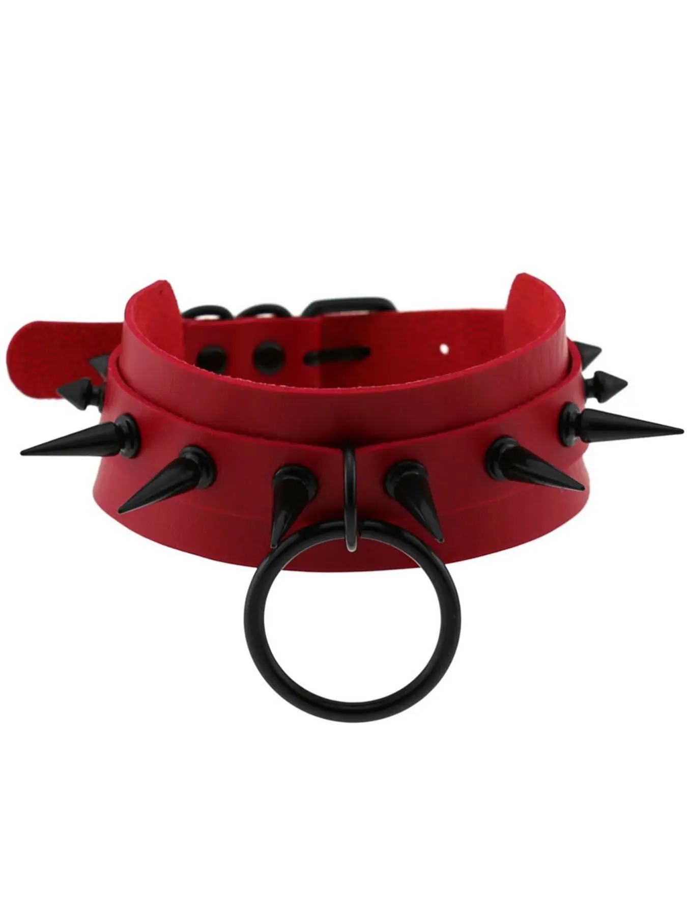 Punk Style Spiked Decor Pu Leather Choker Necklace, Fashionable Adjustable Necklace for Women & Men, Trendy All-match & Exquisite Jewelry for Birthday Gift, Adjustable Chain Jewelry, Fashion Chain Decorated, Fashion Jewelry Party