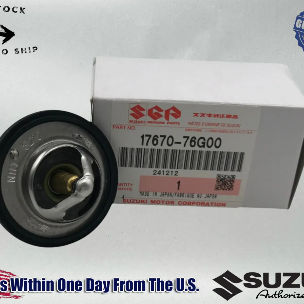 Suzuki Genuine OEM 2006-24 GSXR GSX-R 600 750 RADIATOR THERMOSTAT 17670-76G00