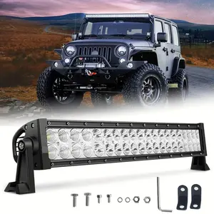22 Inch 60W LED Light Bar 2400LM Double Row Off Road Driving Lights for Trucks Pickup SUV ATV UTV Boat 4x4 Van Camper DC 12-60V IP68 Waterproof