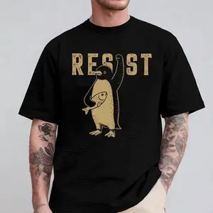 Penguins Against Shirt, Subtle FDT Shirt, Resistance Tee  Protest Shirt Heard Island Shirt Menswear y2k outfits Top Suit