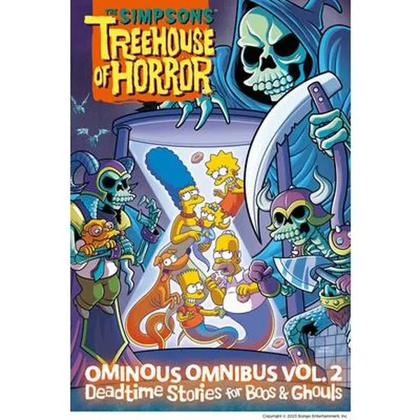 The Simpsons Treehouse of Horror Ominous Omnibus Vol. 2: Deadtime Stories for Boos & Ghouls - Deluxe Halloween Supernatural Hardcover with Die-Cut Cover, Glow-in-the-Dark Details by Matt Groening