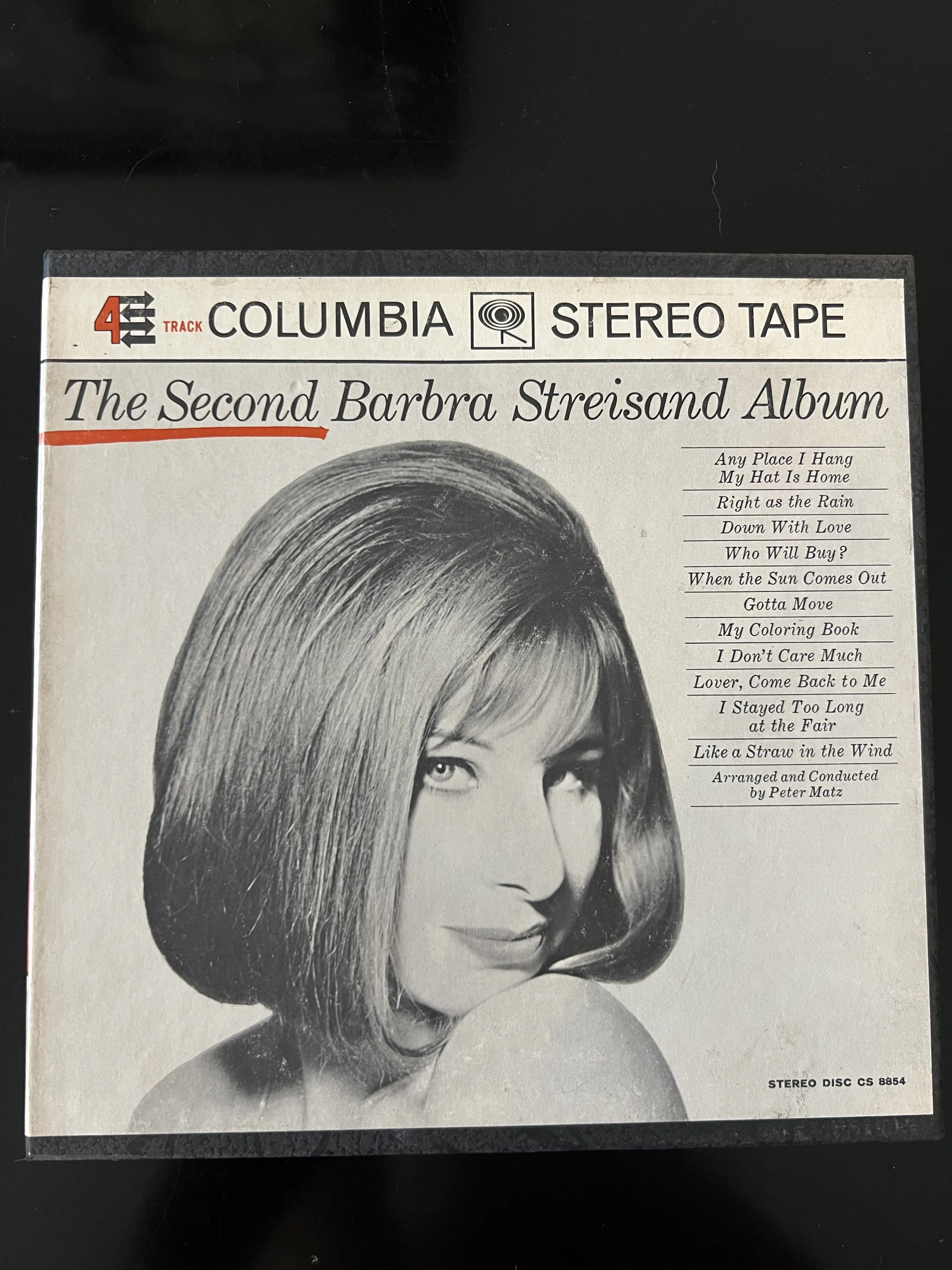 Vintage Barbra Streisand 4-track Stereo Tape - The Second Barbra Streisand Album - Columbia CS 8854