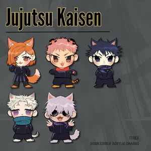 JJK Animal Chibi Acrylic Keychain Charm - Cute and Adorable Accessory