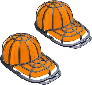 Hat Cleaner Frame Cage - Cap Rack Washer for Baseball Caps, Flat & Curved Hats | Laundry & Dishwasher Safe Hat Washing Frame Accessories