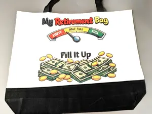 Women's Retirement Tote Bag - Spacious Design for Easy Packing
