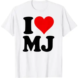 I Love Heart MJ M J M.J. T-Shirt