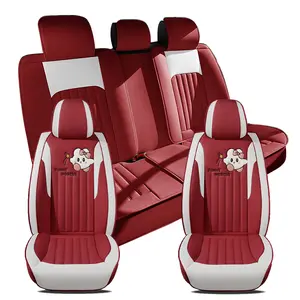 PU Leather Car Seat Covers Universal Fit, Durable Comfortable Odorless Full Surround Protection for Mazda Cx-5 Ax7 Atena M3 M6 Mx-2