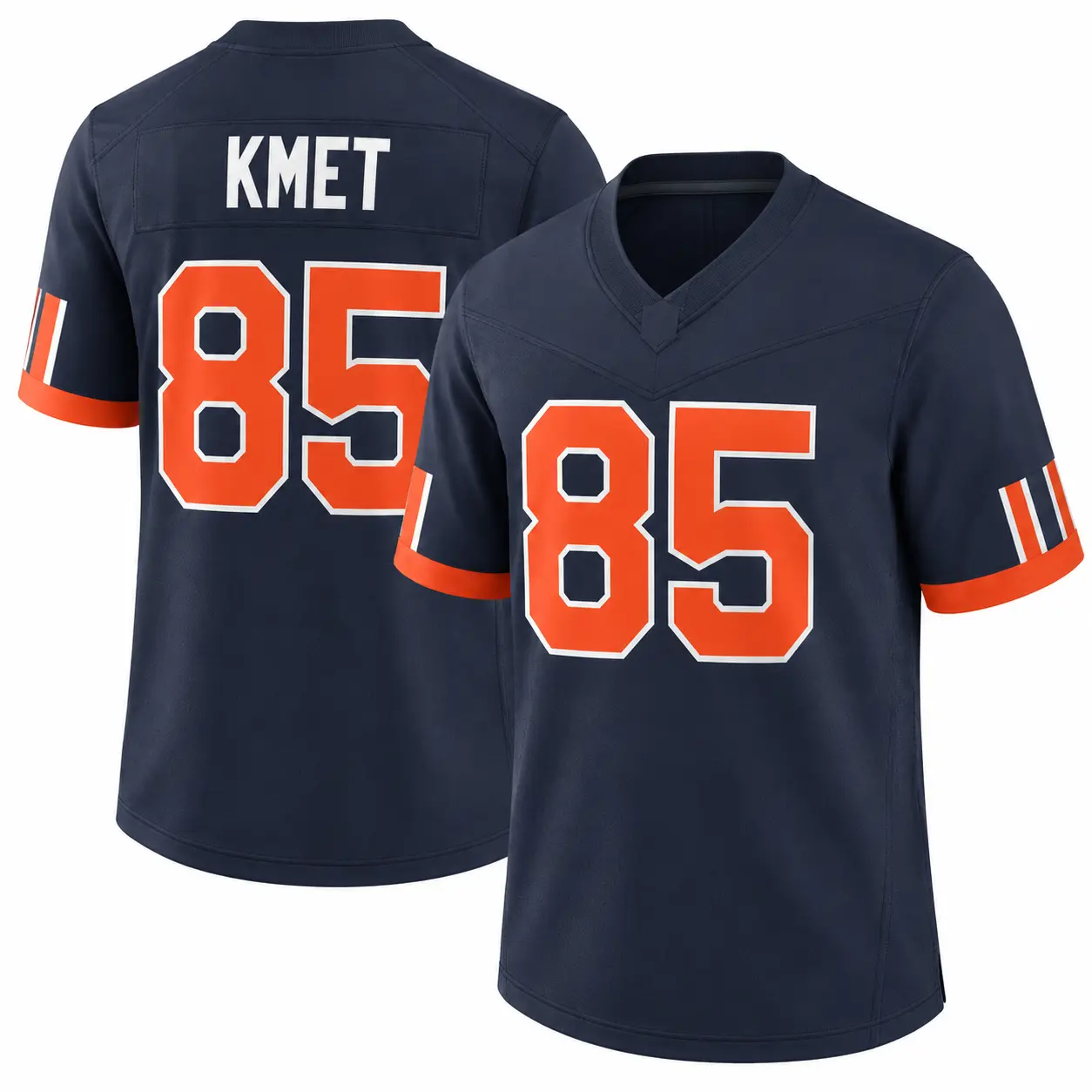 Men’s Navy Football Jersey – ALL Player-Style Sports Shirt with Full Team Logo, Custom Name & Number
