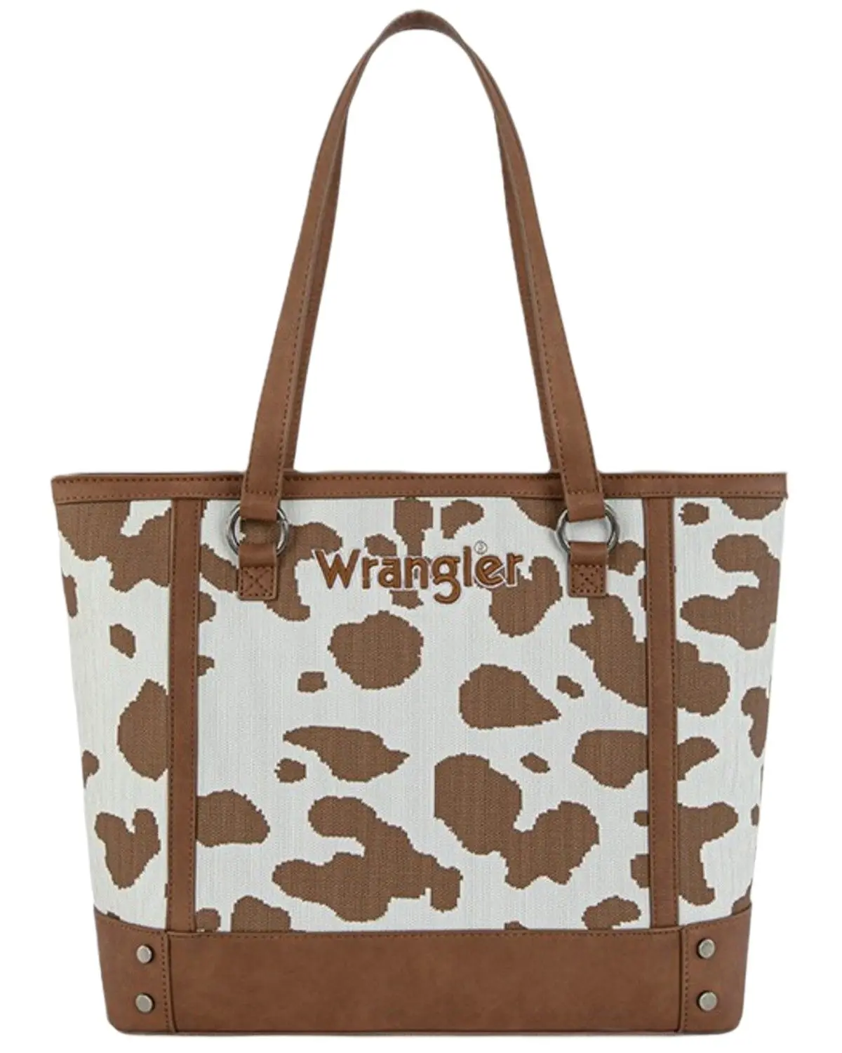 Wrangler Women's Women'S Cow Print Tote Bag - Wg301-2002Br