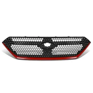 Fit For 2022-2024 Subaru WRX Front Bumper Grille Black & Red Grill Assembly