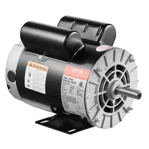 VEVOR 3.7HP Air Compressor Motor,  3450RPM Electric Motor, 230V 17.2 Amps, 5/8" Keyed Shaft 56 Frame, 1.88" Shaft Length, Single Phase, CCW/CW Rotation (Factory Setting is CCW)