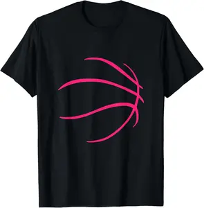 100%cotton basketball silhouette basketball lover women, girls graphic T-Shirt Top Vintage teeshirt