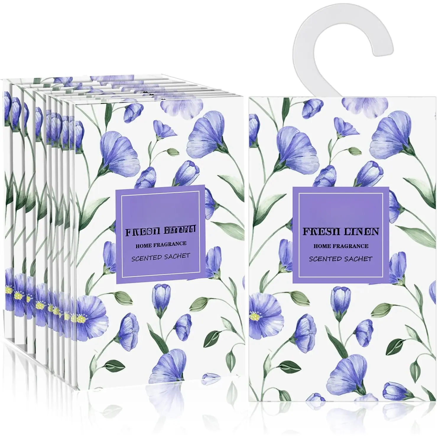 Large 12 count Linen Scented Sachets for Drawer and Closet, Long-Lasting Sachets Bags Air Freshener Fresh Scents, Hanging Potpourri Bags Home  for Lover