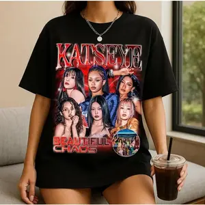 Youth And Adult Katseye Beautiful Chaos T-Shirt, Beautiful Chaos Album Shirt, Katseye Gnarly Shirt, Vintage Music Unisex Shirts, Gabriela Tees, Katseye Soft Is Strong Tee, Gift For Kids Men Women Casual Round Neck Cotton Fabric Clothes