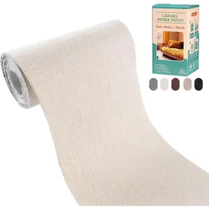Canvas Repair Tape Fabric Repair Patch 4×70 Inches Waterproof Self-Adhesive Outdoor Gear Patch for Repairing Boat Covers Tents Sofas Patio Umbrellas Lounge Chairs Awnings