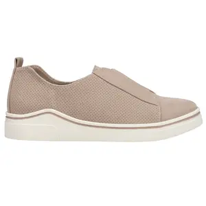 MIA Womens Gran Perforated Slip On Sneakers Shoes Casual - Beige