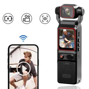 Smart Recorder 2K HD Body Camera,180 Degree Rotable Lens,Handheld Pocket Camcorder Camera,USB Charging,Travel Companion,Event Recording Vlog Sports Camera,Compact Design,Perfect Gift For Holidays & Birthdays(SD Card Not Included)