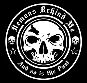 New White Logo Sticker