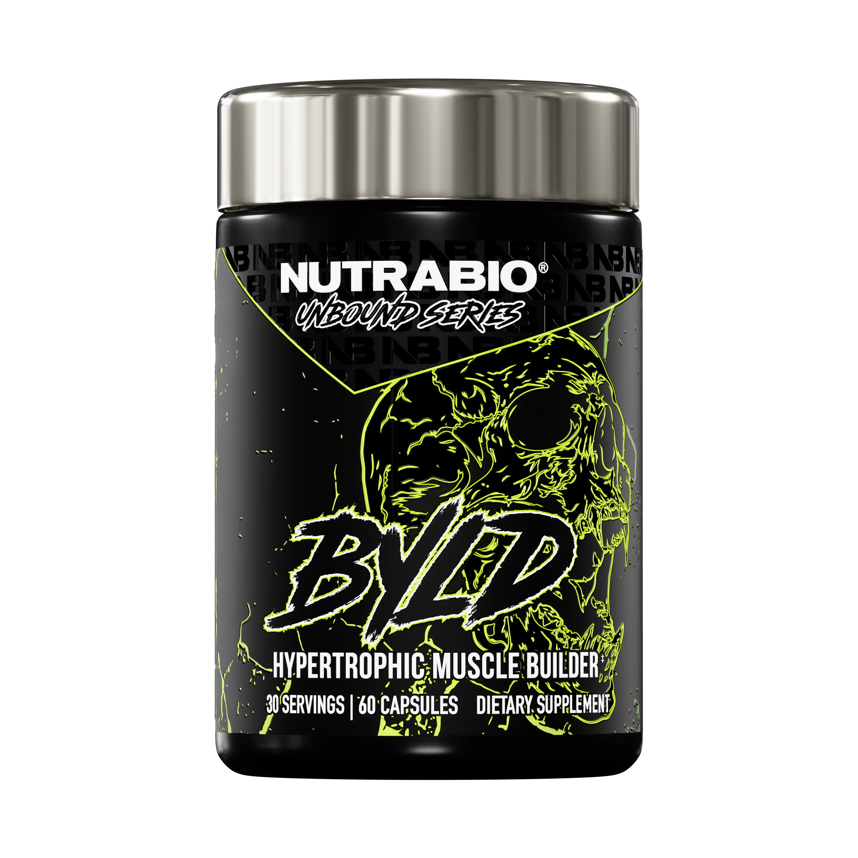 NutraBio BYLD Advanced Muscle Builder for Strength Size & Recovery RipFACTOR Senactiv AstraGin Capsules for Hypertrophic Growth Accelerates Muscle Growth Supports Faster Recovery Healthcare