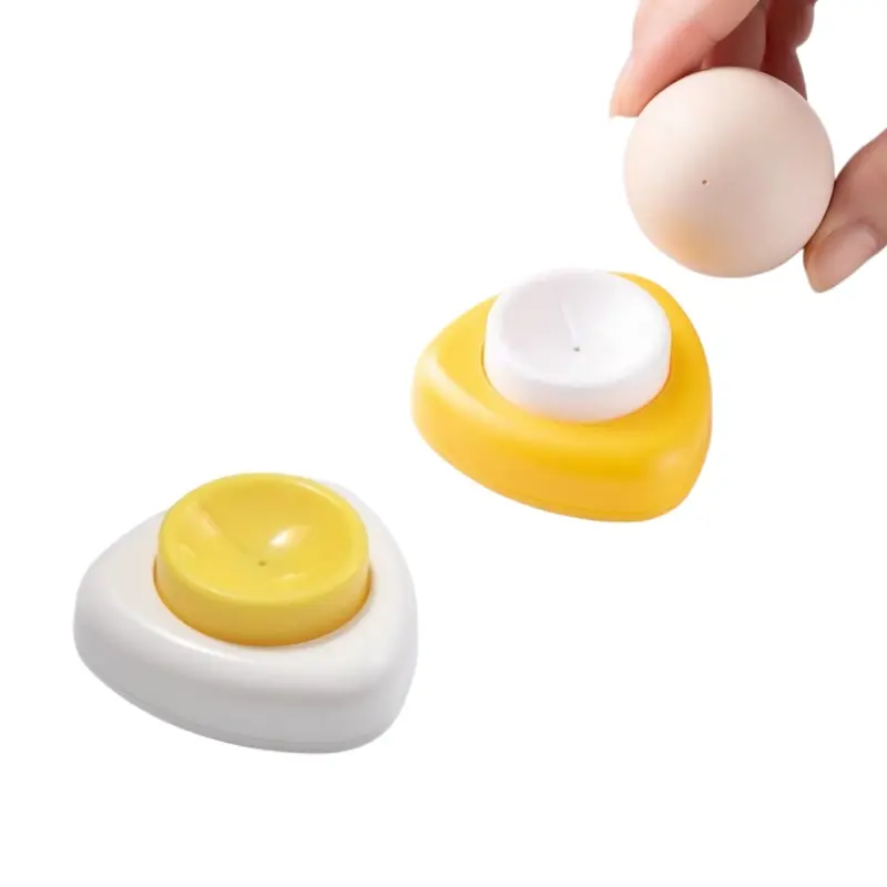 [Back to School]4PCS Egg Piercer with Stainless Steel Needle, One-Press Egg Pricker for Boiling Eggs, Helps Prevent Shell Cracks-MM1