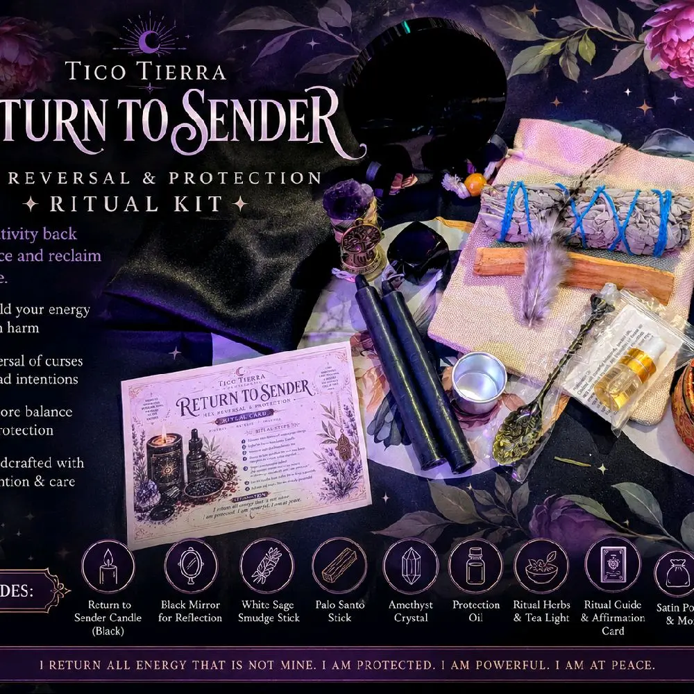 Return to Sender Ritual Kit with charm candles