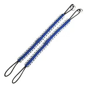 Blue and Silver Bottom Paracord Strap for 19 quarts cooler