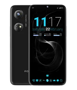 POZZI Turbo 6.79” HD+ Display, 128GB Storage, 6GB RAM, 50MP AI Camera, 5,000 mAh Battery, Android 14, 4G LTE Unlocked Smartphone, Octa-core, Black, Type C, T-Mobile, Cellphone, US Warranty
