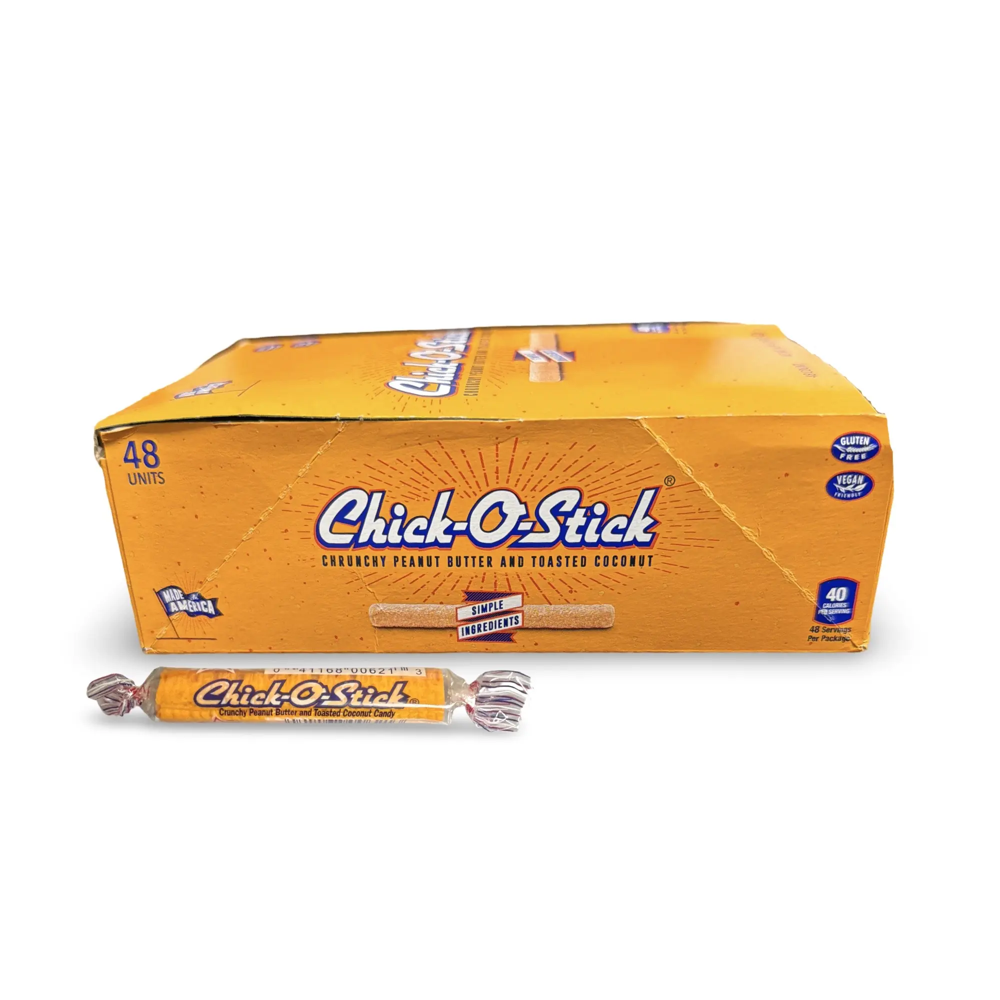 Chick O Stick Peanut Butter Coconut Candy 48 count 0.36oz Chick O Stick Peanut Butter Coconut Candy 48 count 0.36oz