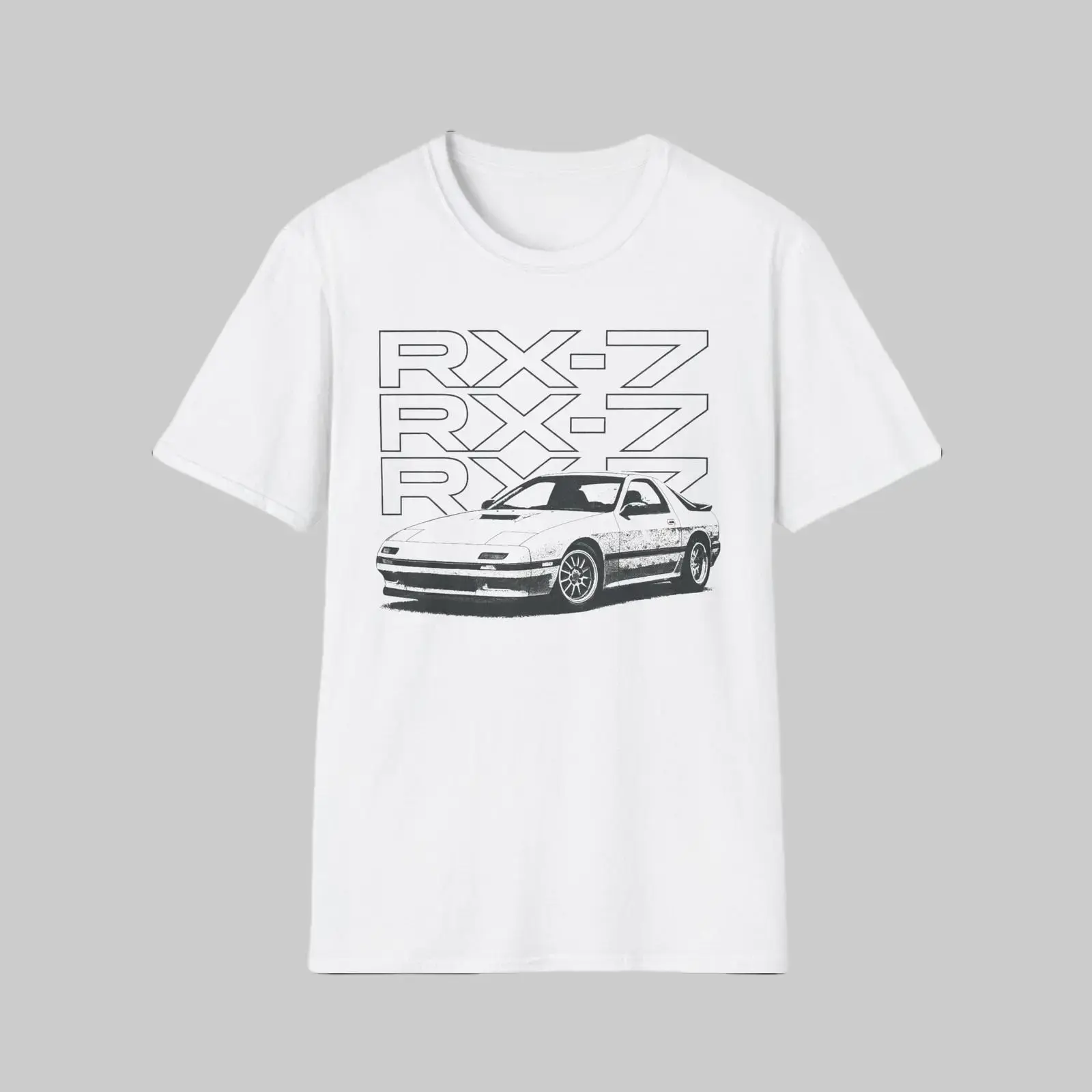 Mazda RX-7 FC3S T-Shirt Sweatshirt Hoodie - Retro JDM 80s Turbo Rotary RX7 Car Art Tee