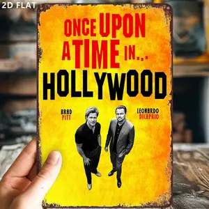 Vintage Hollywood Movie Star Tin Sign, 8x12 Inch Wall Decoration for Home, Bar, Cafe, Cinema, Perfect for Film-Themed Events & Gifts